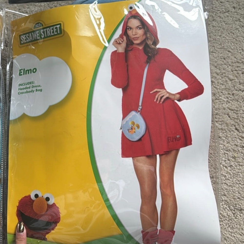 Sesame Street Red Elmo Dress with Bag